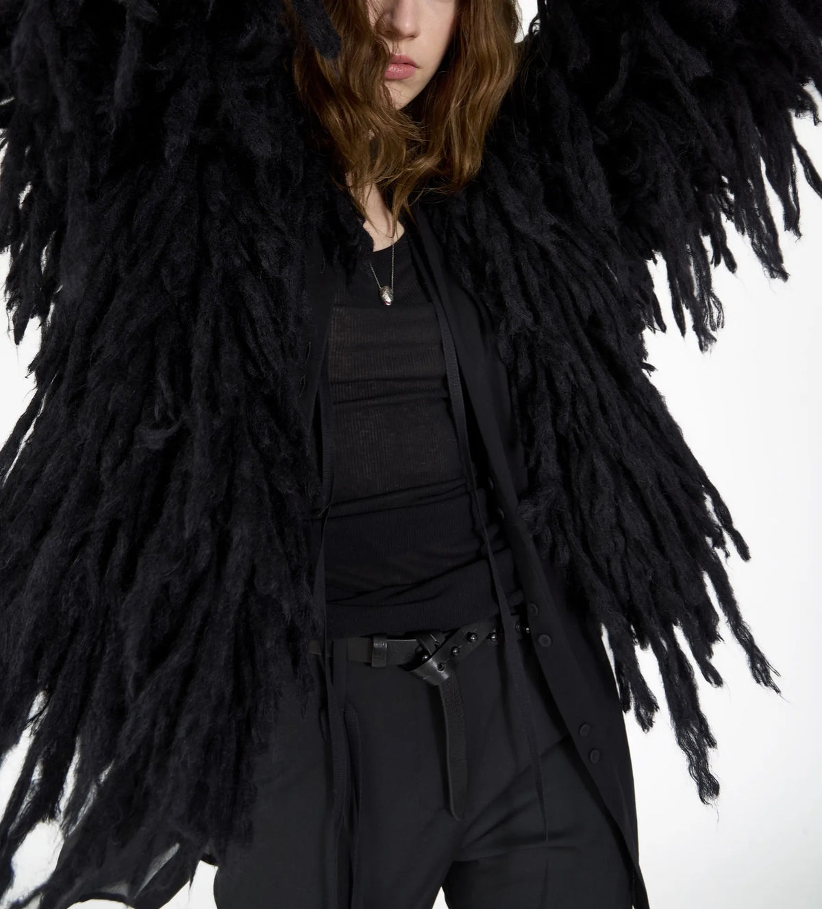 KNIT FURCOAT