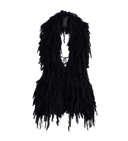 KNIT FUR GILET