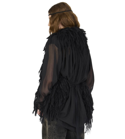 KNIT FUR GILET